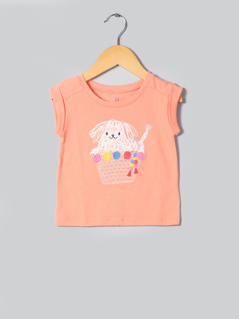 

GAP Toddler Girl Embroidery Graphic T-shirt, Pink