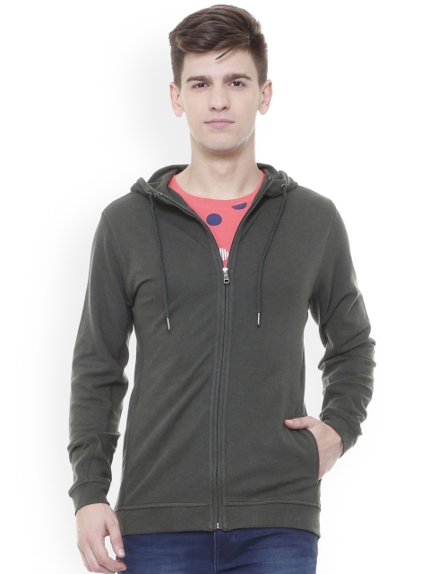 

Van Heusen Sport Men Grey Solid Hooded Sweatshirt