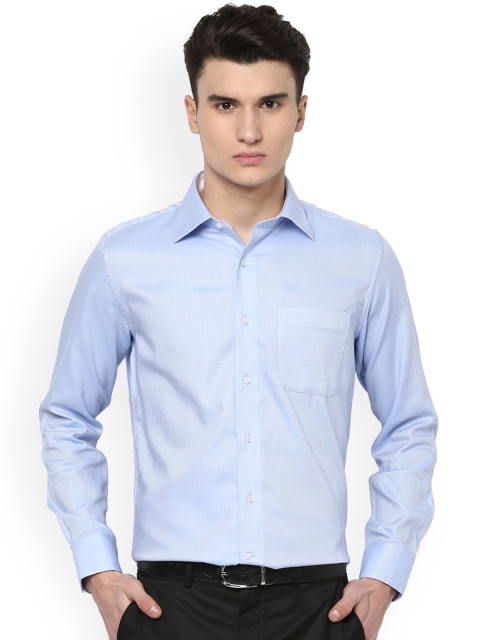 

Van Heusen Men Blue Slim Fit Self Design Formal Shirt