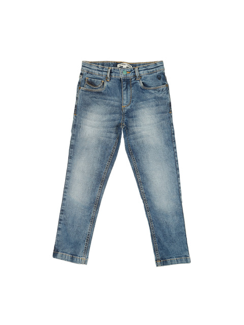 

Allen Solly Junior Boys Blue Regular Fit Mid-Rise Clean Look Stretchable Jeans