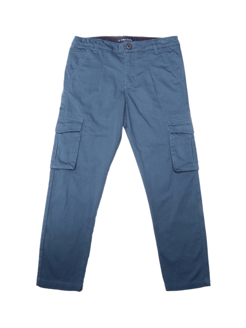 

Allen Solly Junior Boys Blue Regular Fit Solid Cargos