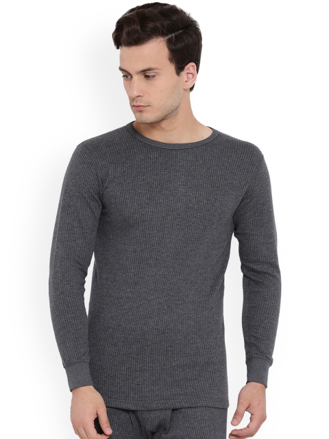 

Monte Carlo Men Charcoal Grey Self Design Thermal Top BBAPLMC67035_XL