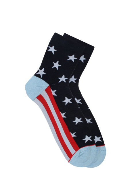 

Soxytoes Men Multicoloured Patterned Ankle-Length Socks, Multi