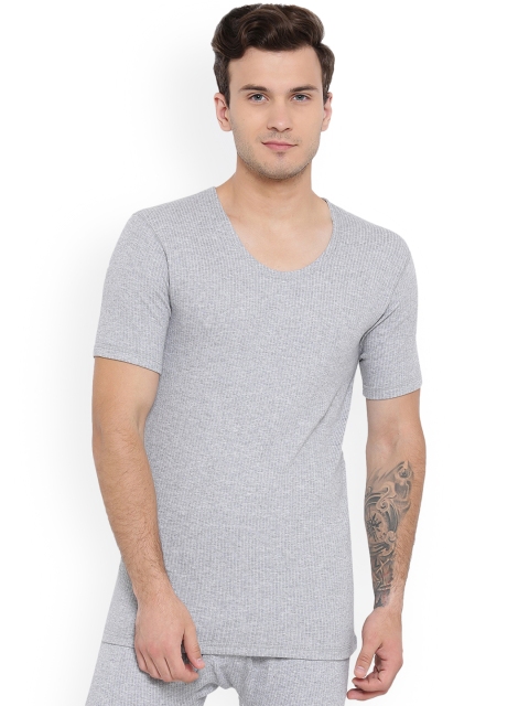 

Monte Carlo Men Grey Melange Solid Thermal Tops BBAPLMC67029_3XL