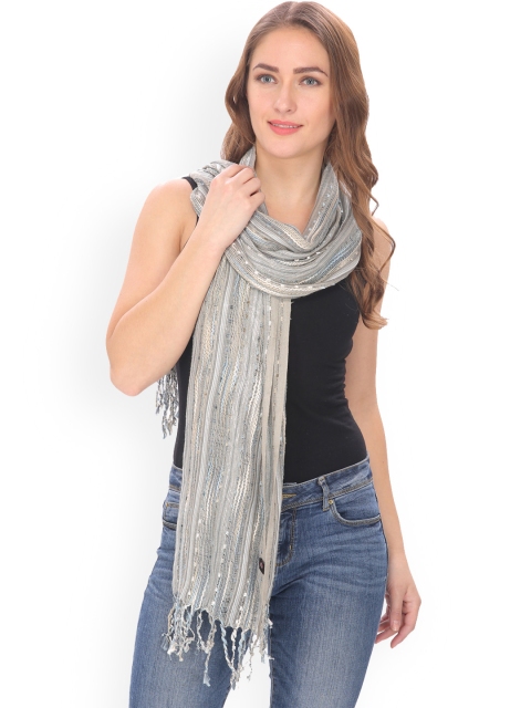 

Citypret Grey Self Design Scarf