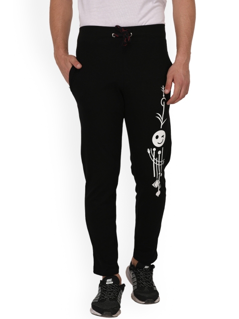 

Oneliner Men Black Slim Fit Solid Track Pants