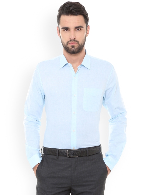 

Peter England Elite Men Blue Slim Fit Solid Formal Shirt