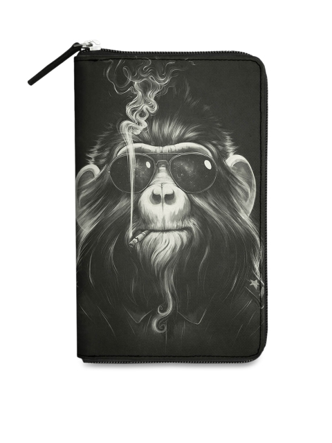 

DailyObjects Women Black Printed Passport Holder