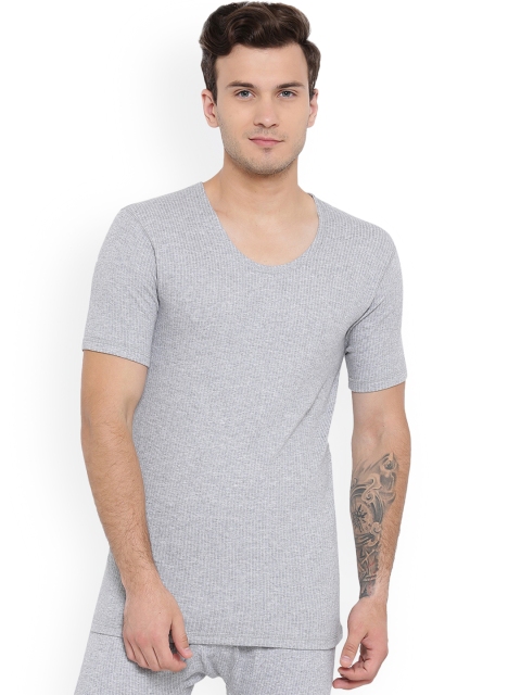 

Monte Carlo Men Grey Melange Solid Thermal Tops BBAPLMC67029_4XL