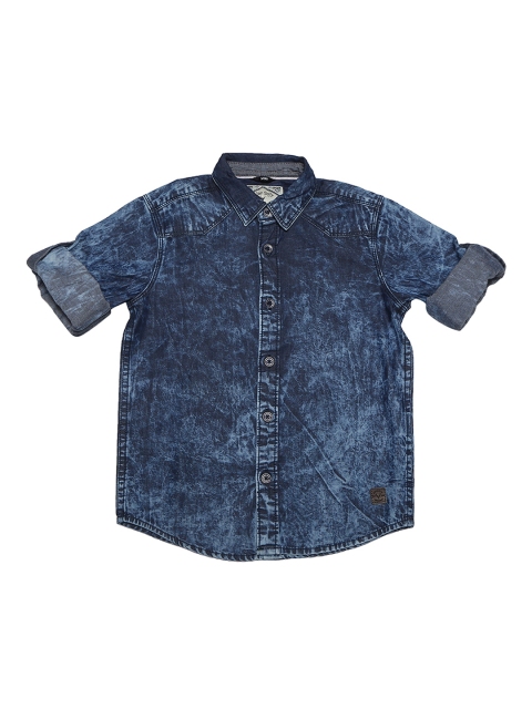 

Allen Solly Junior Boys Blue Regular Fit Faded Casual Shirt