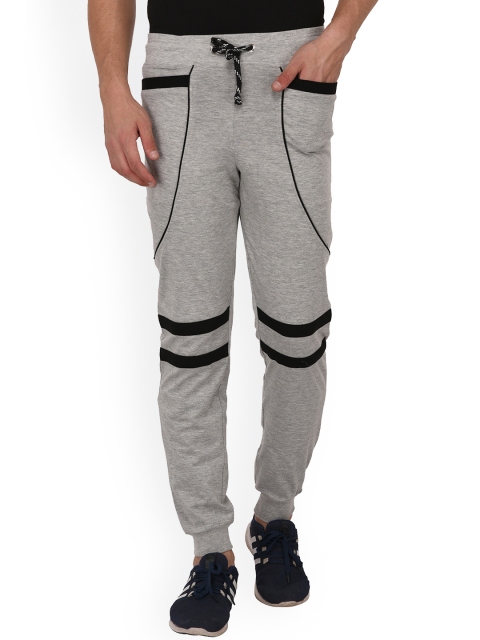 

Oneliner Men Grey Melange Slim Fit Solid Joggers