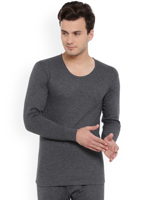 

Monte Carlo Men Grey Striped Thermal Top BBAPLMC67026_XL