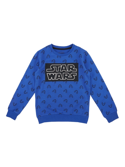

POPPERS by Pantaloons Boys Blue Printed Sweatshirt