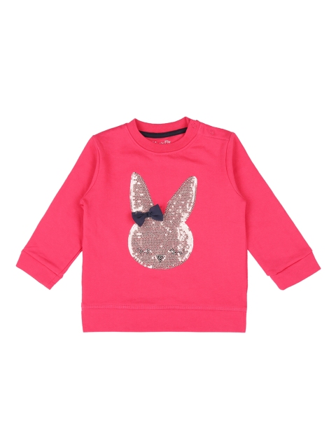 

Chirpie Pie by Pantaloons Girls Pink Printed Sweatshirt