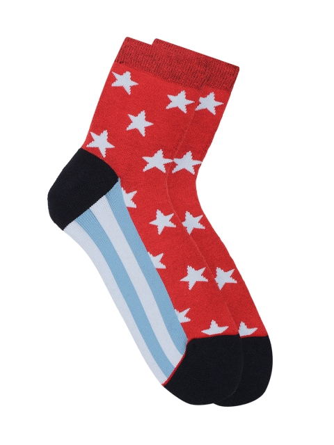 

Soxytoes Men Multicoloured Patterned Ankle-Length Socks, Multi