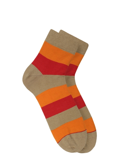 

Soxytoes Men Multicoloured Striped Ankle Length Socks, Multi