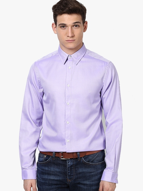 Purple Slim Fit Casual Shirt