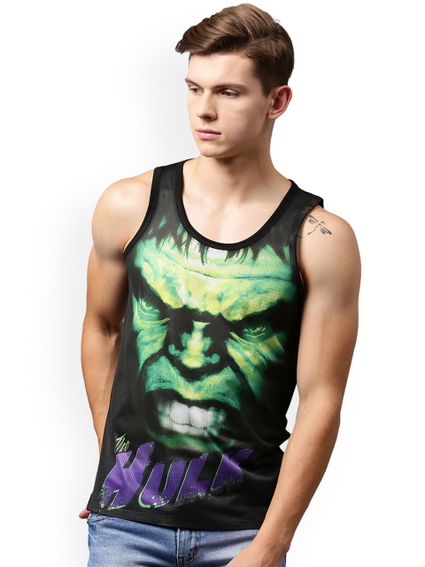 

Marvel by Wear Your Mind Men Black Printed Round Neck T-shirt