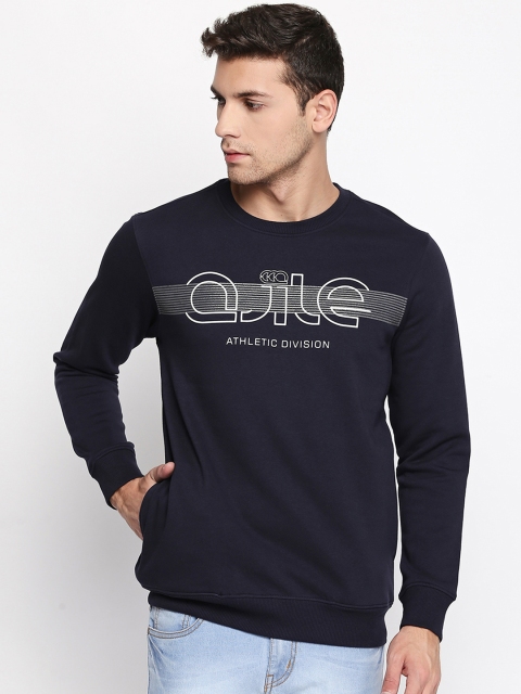 

Ajile by Pantaloons Men Blue Printed Sweatshirt