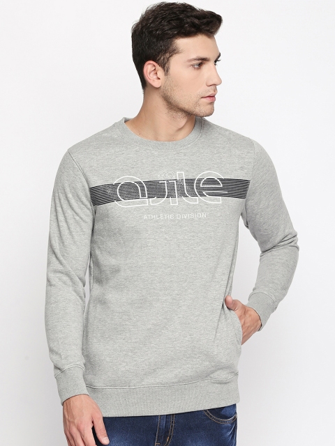 

Ajile by Pantaloons Men Grey Printed Sweatshirt