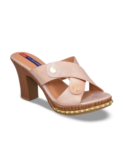 

MSC Women Pink Solid Heels