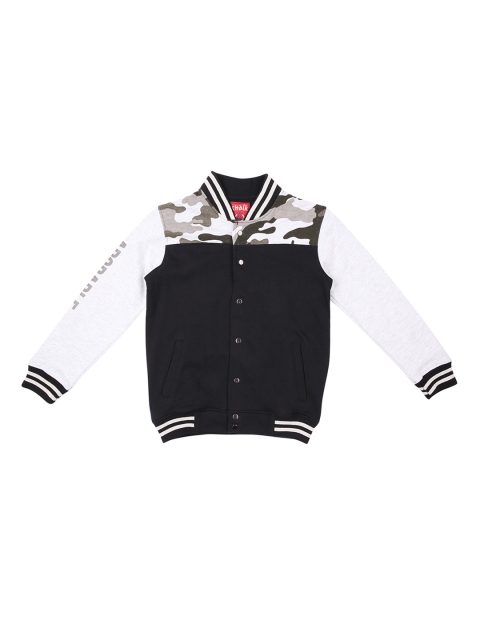 

CHALK by Pantaloons Boys Black & White Printed Sweatshirt