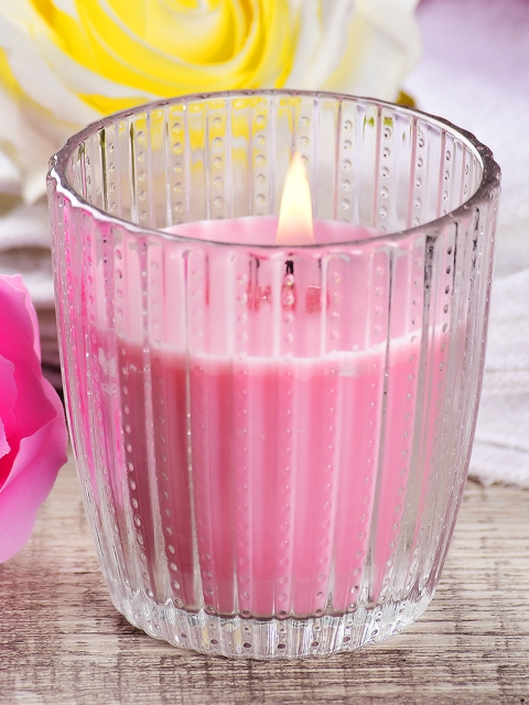 

Archies Love Gifts Pink Scented Candle With Glass Jar