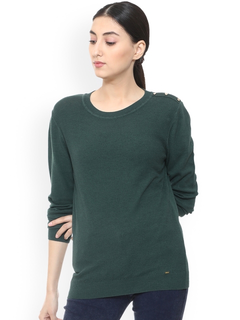 

Allen Solly Women Green Solid Top
