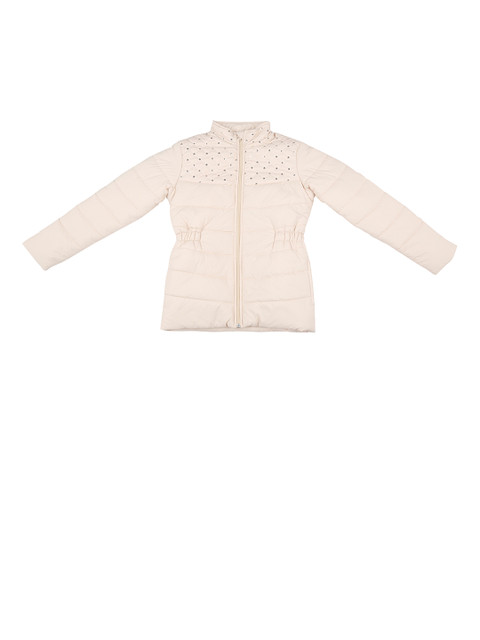 

POPPERS by Pantaloons Girls Beige Solid Puffer Jacket