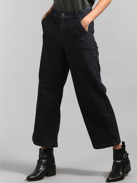 

GAP Women High Rise Wide Leg Denim Jeans, Navy blue