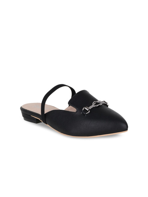 

Sherrif Shoes Women Black Solid Mules