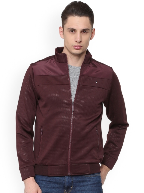 

Solly Sport Men Burgundy Solid Bomber Jacket