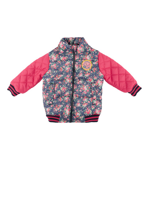 

Chirpie Pie by Pantaloons Girls Blue & Pink Printed Puffer Jacket