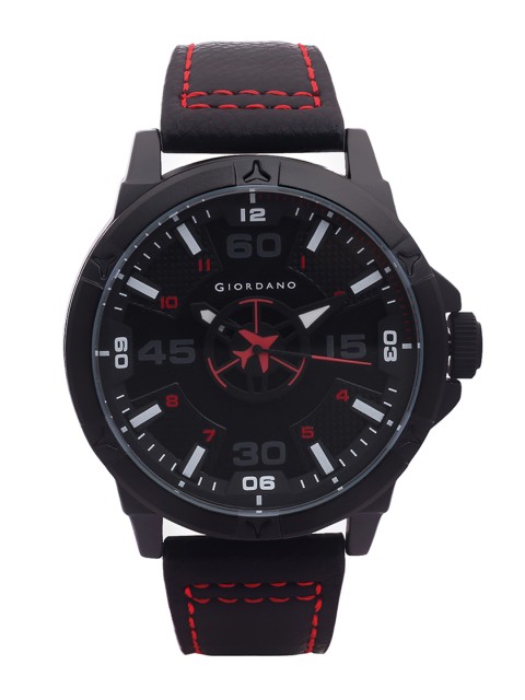

GIORDANO Men Black Analogue Watch C1160-01