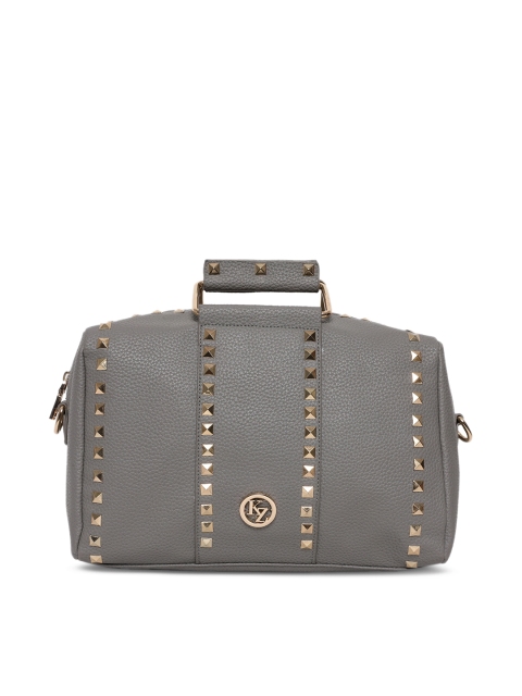 

Kazo Women Grey Embellished Handheld Bag