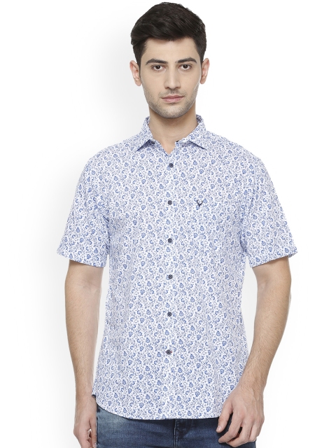 

Allen Solly Men Blue Slim Fit Printed Casual Shirt