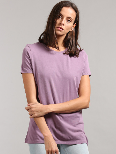 

GAP Short Sleeve Vintage Crew Neck T-Shirt, Purple