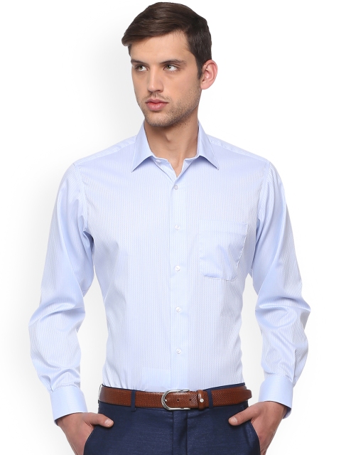 Van Heusen Men Blue Striped Formal Shirt