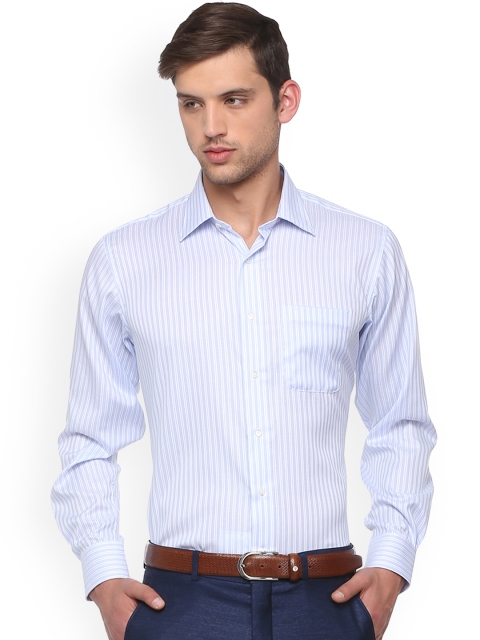 

Van Heusen Men Blue Striped Formal Shirt