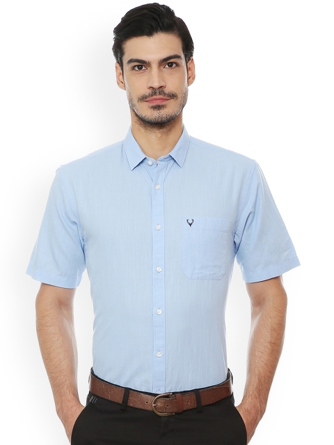 

Allen Solly Men Blue Slim Fit Solid Casual Shirt