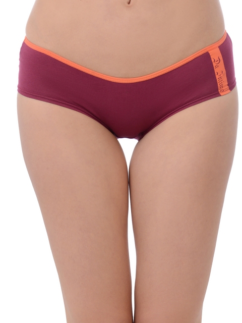 

Da Intimo Women Maroon Studded Hipster Briefs