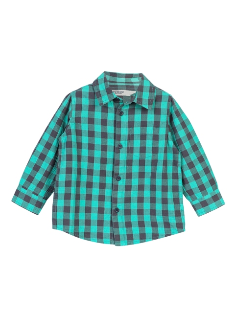 

Beebay Boys Green Checked Shirt