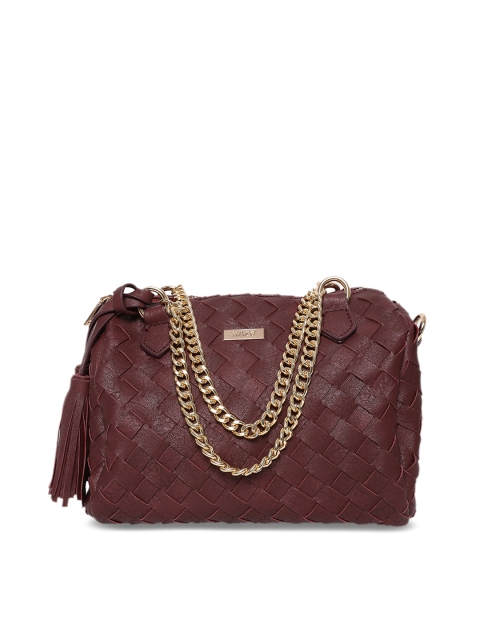 

Kazo Women Red Textured Handheld Bag