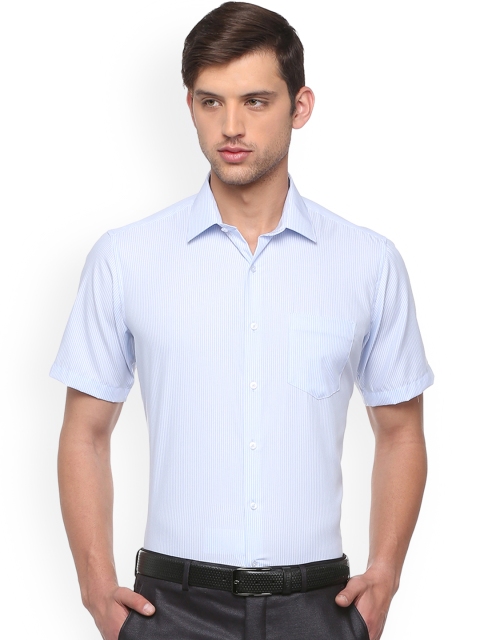 

Van Heusen Men Blue Striped Formal Shirt