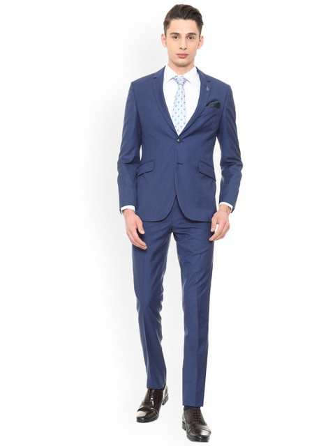 

Van Heusen Men Navy Blue Slim-Fit Single-Breasted Formal Suit