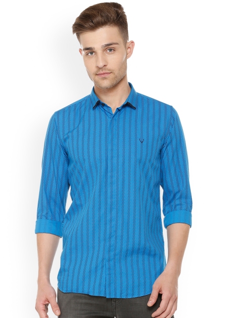 

Allen Solly Men Blue Slim Fit Printed Casual Shirt