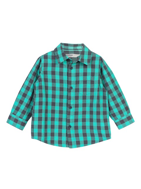 

Beebay Boys Green Checked Shirt