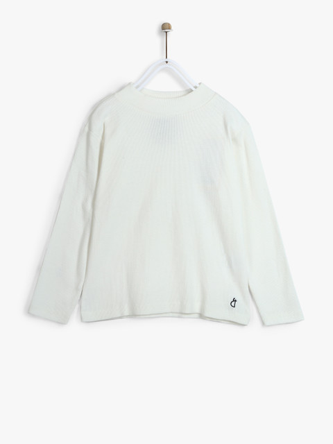 

Gini and Jony Girls White Solid Top