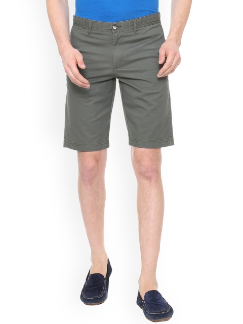 

Van Heusen Sport Men Grey Solid Slim Fit Regular Shorts
