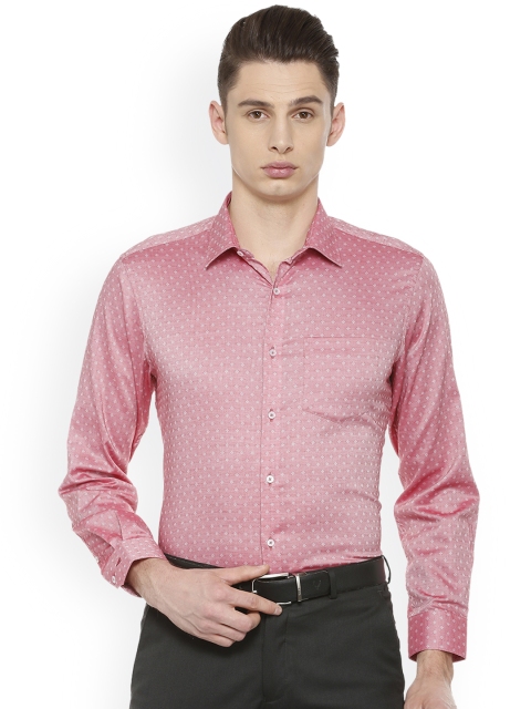 

Van Heusen Men Red Regular Fit Self Design Formal Shirt